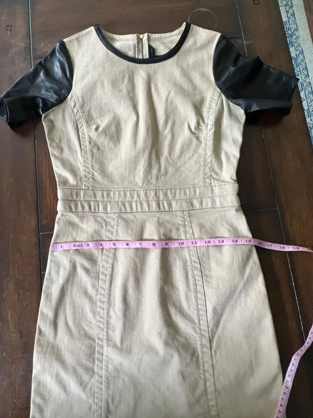 Marc By Marc Jacobs Dress Dempsey Drill Lambs Leather Sheath 2 Datenight - Picture 10 of 10